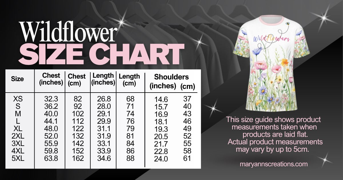 Wildflowers All-Over Print Sublimation Tee